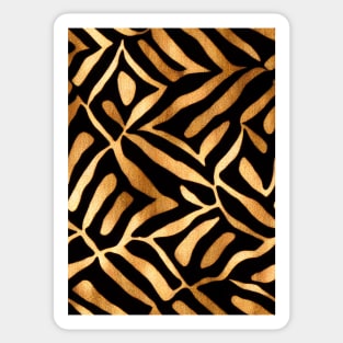 Stylized Tiger Fur - Printed Faux Hide #13 Sticker